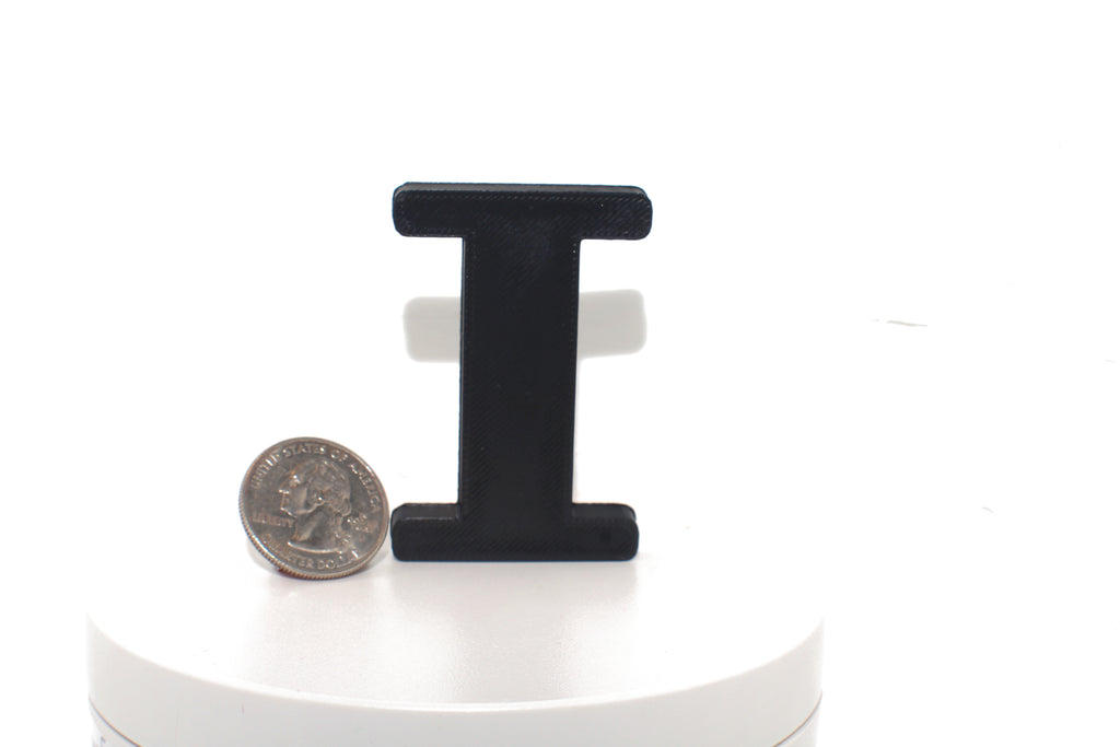 Black Eye large prop shown beside a US quarter, highlighting the size difference.
