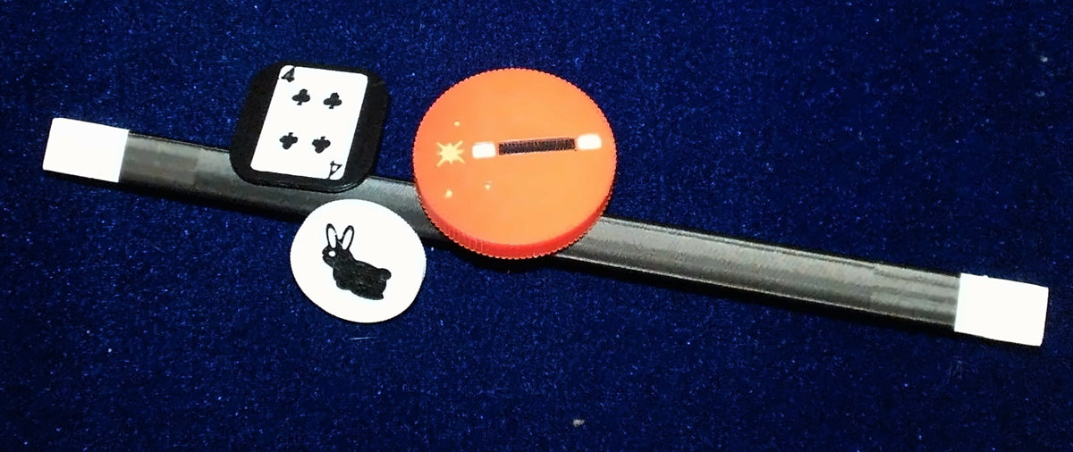 PK Wand Set with magnetic wand, red PK coin and PK shell