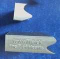 Deep Discount Ultimate Card Box (Poker) lid engraved 'You will pick the 7 of Hearts'